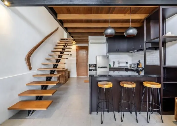 アパート Sasya Loft - Cozy & Modern In With Pool And Kitchen